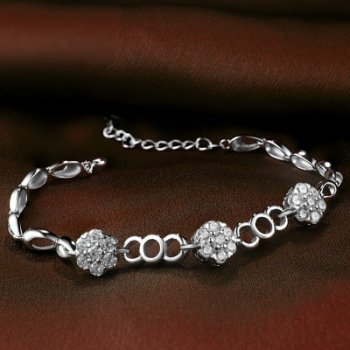 Jewelers 925 Sterling Silver Bracelet Made with Love